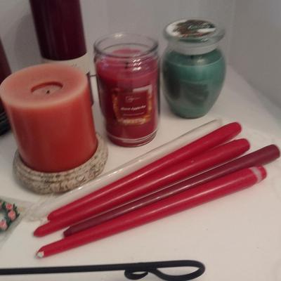 Collection of Candles and Accessories