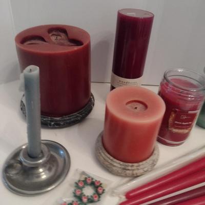 Collection of Candles and Accessories