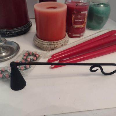 Collection of Candles and Accessories