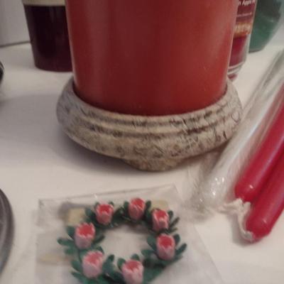 Collection of Candles and Accessories