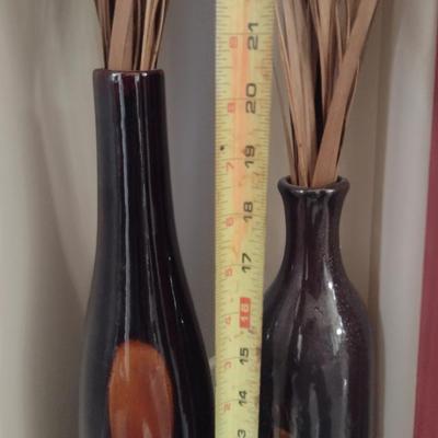 Pair of Tall, Ceramic Vases