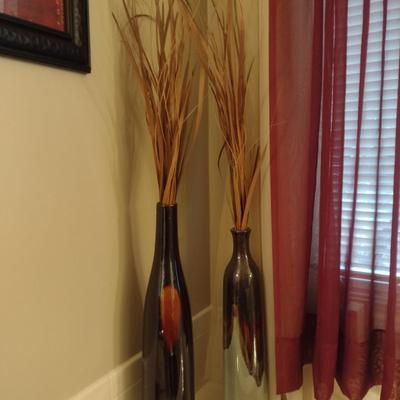 Pair of Tall, Ceramic Vases