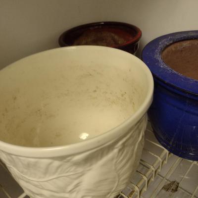 Collection of Ceramic Flower Pots