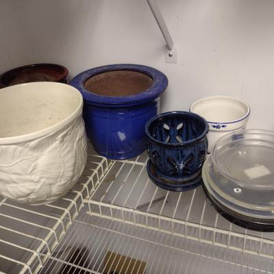 Collection of Ceramic Flower Pots