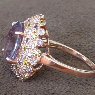 Color Change Sapphire Ring