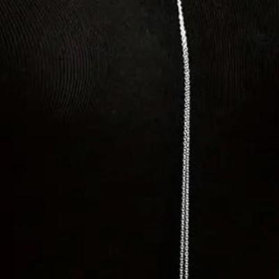 Dainty Sterling Silver Necklace Layered Drop Simple Y-Shaped Chain Stack Necklace