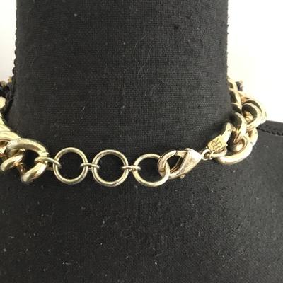 Banana Republic gold tone, statement, necklace