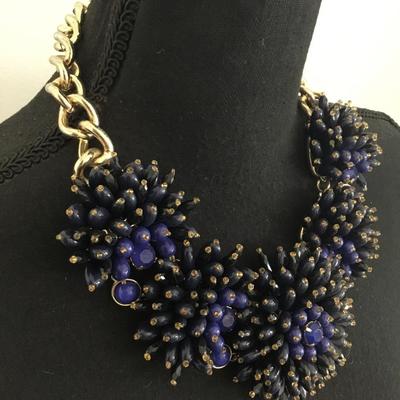 Banana Republic gold tone, statement, necklace