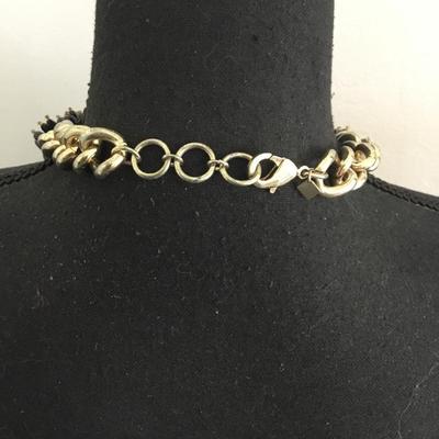 Banana Republic gold tone, statement, necklace