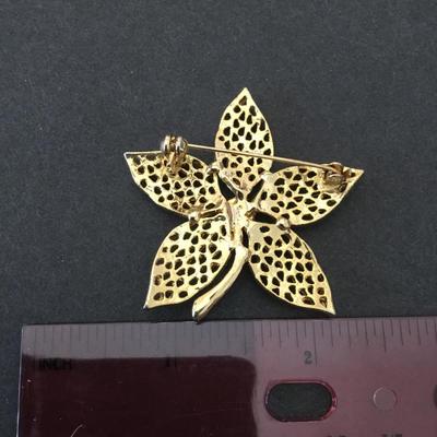 Vintage, mid-century, flower, brooch