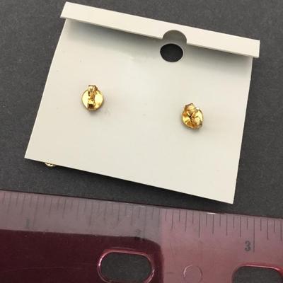 Vintage cobalt blue grape statement earrings