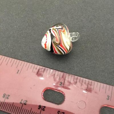 Cute glass heart pendant