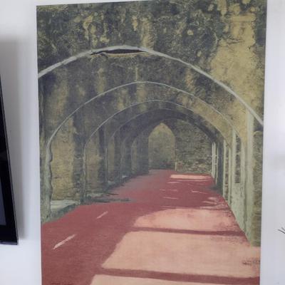 Large Art Print on Canvas Long Passageway Theme
