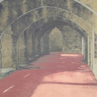 Large Art Print on Canvas Long Passageway Theme