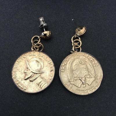 Vintage coin earrings