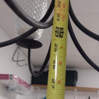 Wrought Metal Candle Chandelier- Approx 23" in Diameter