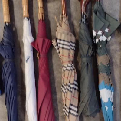 Collection of Umbrellas- One is Burberry