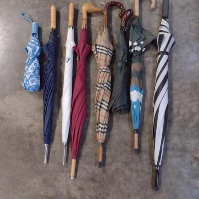 Collection of Umbrellas- One is Burberry