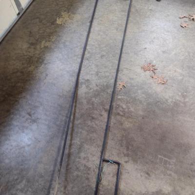 Pair of Metal Shephard's Hook Plant Hangers