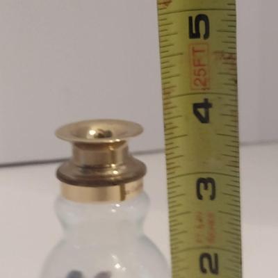 Vintage Van Cort USA Brass and Glass Specimen Viewing Jar