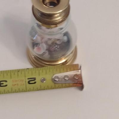 Vintage Van Cort USA Brass and Glass Specimen Viewing Jar
