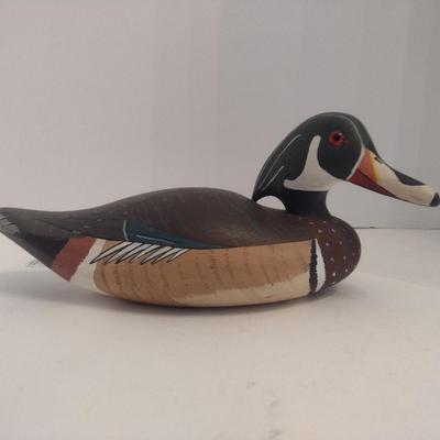 Wooden Duck Decoy- Signed by Artist