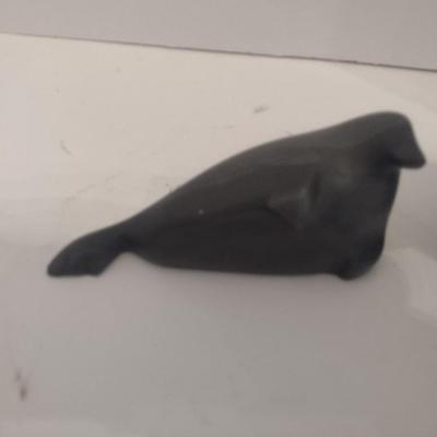 Pair of Carved Stone Eskimo Art Figurines