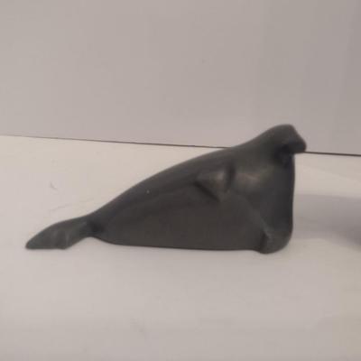 Pair of Carved Stone Eskimo Art Figurines