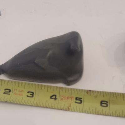 Pair of Carved Stone Eskimo Art Figurines