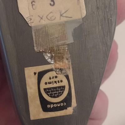 Pair of Carved Stone Eskimo Art Figurines