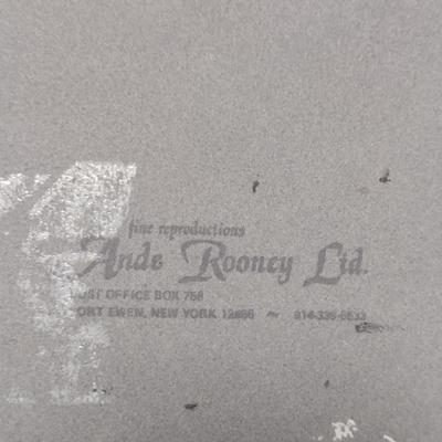 Reproduction Old Dutch Cleanser Enameled Metal Sign by Ande Rooney- Approx 9" x 13"