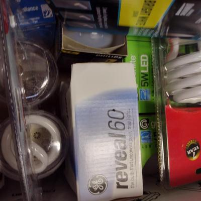Collection of Household Goods- Tape, Light Bulbs, Maintenance and Repair Items