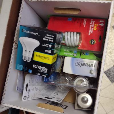 Collection of Household Goods- Tape, Light Bulbs, Maintenance and Repair Items