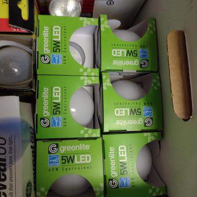 Collection of Household Goods- Tape, Light Bulbs, Maintenance and Repair Items