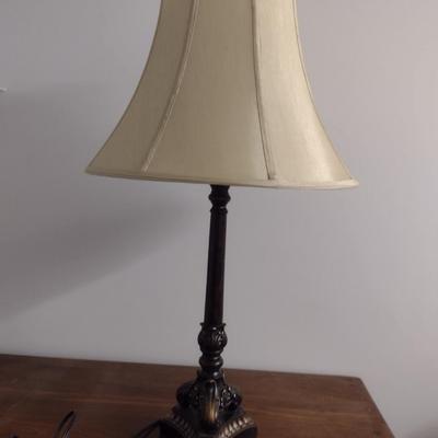 Metal Post Table Top Lamp with Shade