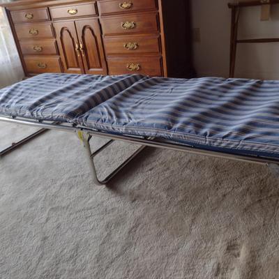 Fold-Up Cot with Mattress