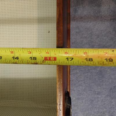 Camel Back Wooden Storage Trunk