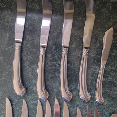 Assorted Steak and Table Knives- Estia, Gorham