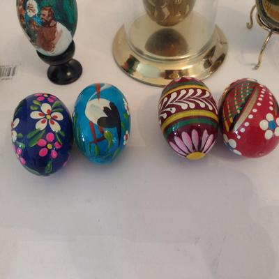 Easter/Holiday Decor- Rabbit and Painted Eggs