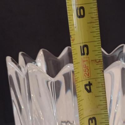 Orrefors of Sweden 'Fleur' Crystal Bowl- Approx 6" in Diameter