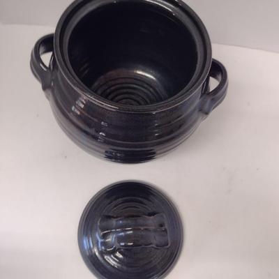Rowantrees Pottery (Bluehill, Maine) Bean Pot with Lid