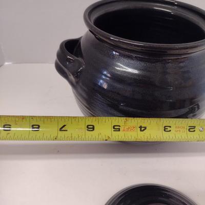 Rowantrees Pottery (Bluehill, Maine) Bean Pot with Lid