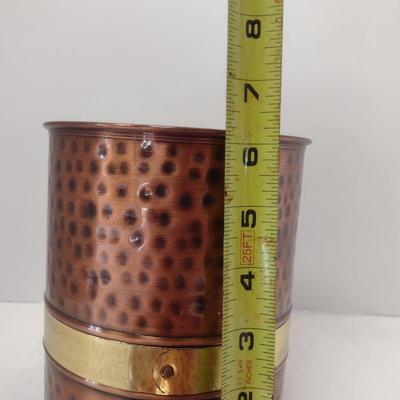 Hammered Metal Canister with Lid (Pier 1)