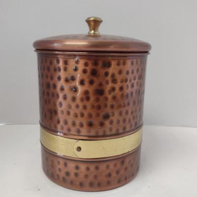 Hammered Metal Canister with Lid (Pier 1)