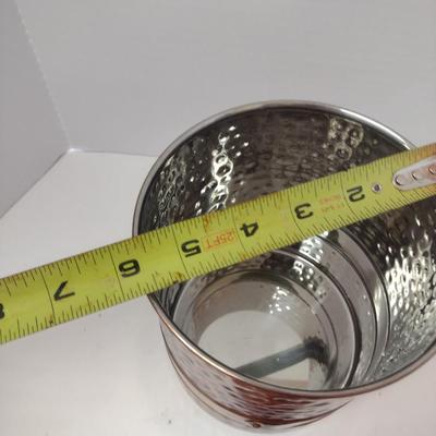 Hammered Metal Canister with Lid (Pier 1)