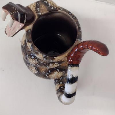 Large, Snake Design Ceramic Mug