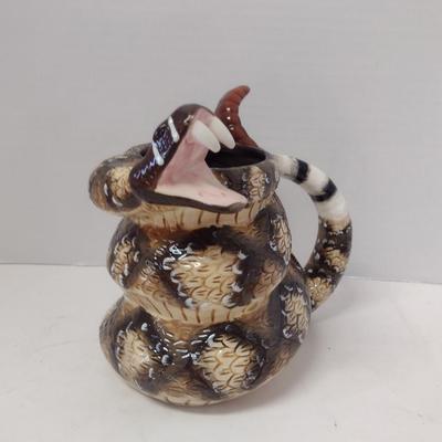 Large, Snake Design Ceramic Mug