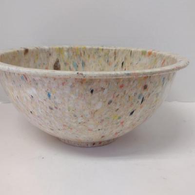 Vintage Texas Ware Confetti Bowl- Approx 11 3/8" in Diameter