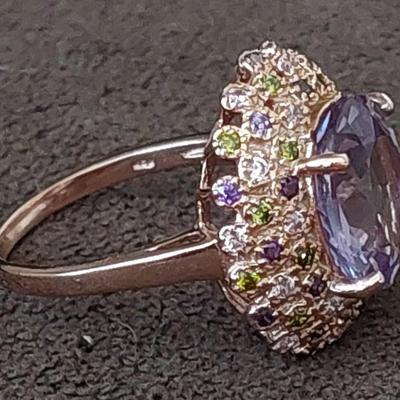 Color Change Sapphire Ring