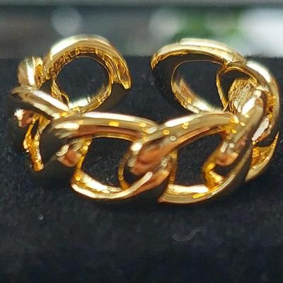 18kt Gold Overlay sterling silver Ring